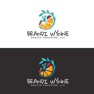 Brandi Wynne Logo ( Unused Logo Concept) design fitness and health graphicsdesign healthy logo logo logo design logodesign mid forties woman nutrition logo second career coachi woman fitness logo women through nutrition