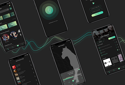 RythmOn | Music App appdesign mobileapp mobileappdesign musicmobileapp ui