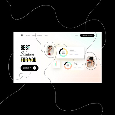 website Landing Concept branding cleandesign concept creative creative ui design graphic design illustration ui userinterface ux web webdesign website websitedesign