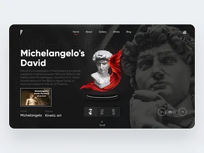 UI for Greek statues gallery appdesign behance dailyui dashboard design designinspiration dribbble graphic design illustration motion graphics ui uidesign uidesigner uiux ux uxdesign webdesign