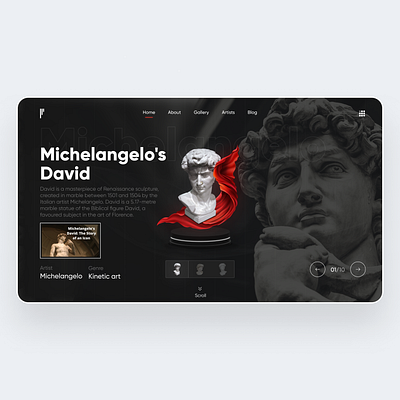 UI for Greek statues gallery appdesign behance dailyui dashboard design designinspiration dribbble graphic design illustration motion graphics ui uidesign uidesigner uiux ux uxdesign webdesign