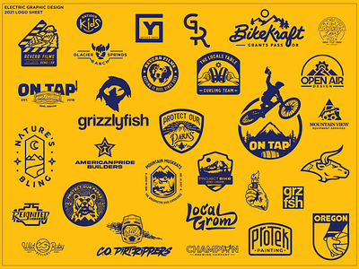 2021 Logo Compilation badge branding design illustration logo typography vector