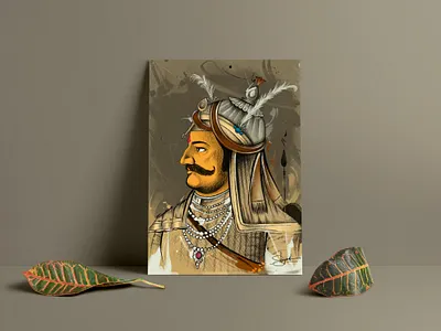 Maharana Pratap Digital painting art digital art digital painting drawing hindu king maharana maharana pratap mewar procreate rajput shreyansh saurabh sketch