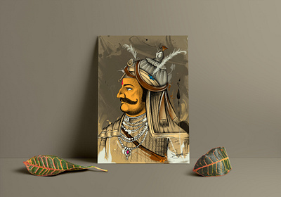 Maharana Pratap Digital painting art digital art digital painting drawing hindu king maharana maharana pratap mewar procreate rajput shreyansh saurabh sketch