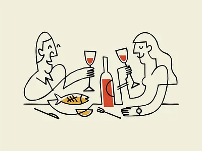 Date Night couple date night dining dinner fish restaurant romance sharing wine