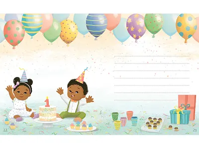 Illustration for "You for me" book childrens book design illustration