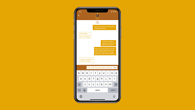 Direct messaging for DailyUI day 13 app chat daily challenge dailyui dailyui013 direct fox futura graphic design interface message messaging mobile screen text typography ui ux vectors wes anderson