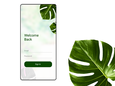 Random Nature inspired app app design