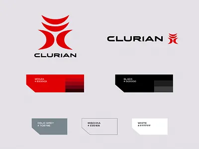 Clurian Color Palette brandcolors brandidentity branding brandingsport color palette colors design graphic design logo logodesign logotype redbranding redcolor sportcolors sportlogo