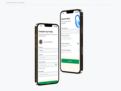 Profile Setup design dribbble figma minimal onboarding profile security uidesign