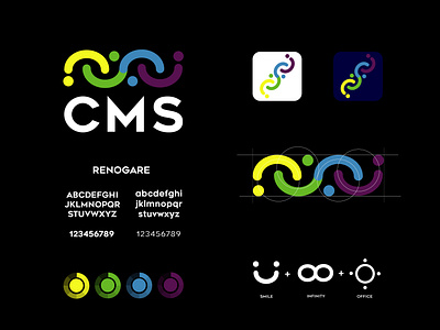 CMS logotype - branding abstract branding colors design font graphic graphic design icon illustration illustrator inspiration logo logotype office ui vector