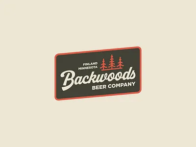 Backwoods Beer Company Logo Design beer beer branding beer logo branding brewery branding brewery logo design illustration logo logo design logodesign minnesota pine trees tree typography woods