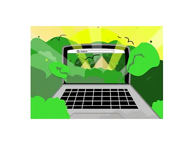 Vector EXPLORE Laptop Design design figma graphic design icon illustration laptop logo ui vector