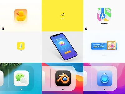 2021 Best Nine 2021 best nine 8 bit android aqua blender branding duck figma gui icon illustration mac os os x photoshop skeuomorphism smartisan ui water zklm0000