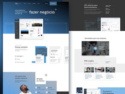 BTG+ Business platform app bank site design ui design uidesign uxdesign website
