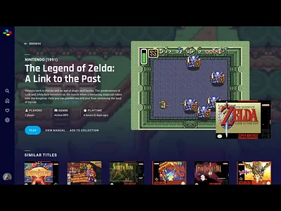 TV emulator front-end emulator nintendo tv ui ui