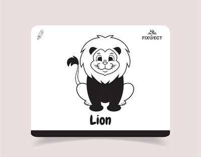 Lion vector graphic design lion logo motion graphics vector