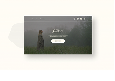 Daily UI 003 - Landing Page daily ui design desktop figma folklore landing page