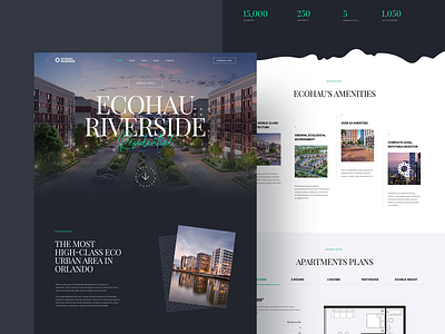 Ecohau Riverside Residential envato house property real estate residence residential themeforest website wordpress