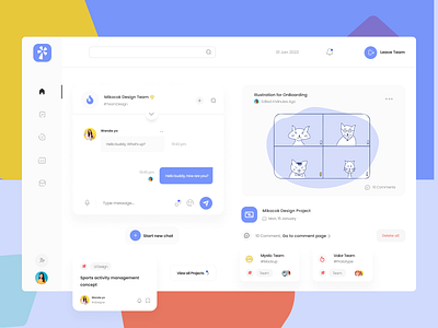 Mikocoktim - Project Team Management app clean dashboard design illustration management minimalist project project management task team team management todolist ui ux web app web design website