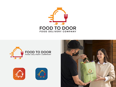 Food Delivery Logo Concept app icon brand identity brand logo branding custom logo delivery logo designer ecommerce logo flat food food delivery food logo illustration kitchen logo logo design logos modern logo restaurant ui vector
