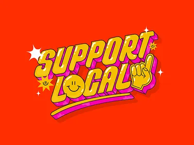 Support Local artist business graphic design lettering local localartist localbusiness support supportartist supportlocal supportyourlocal supportyourlocalbusiness type typography vector