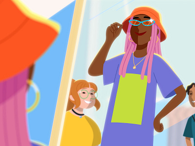 New Shades 2d animation illustration motion graphics