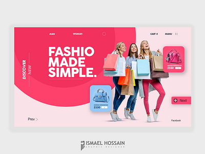 Fashion Website UI Design ux