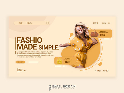 Fashion Website UI Design ux