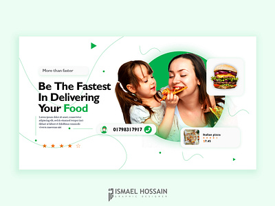 Food Website UI Design vector