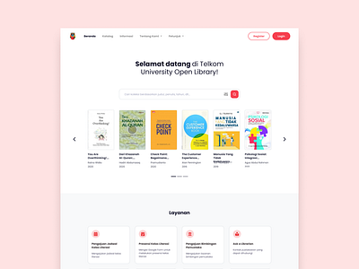 Telkom University Open Library Website Redesign