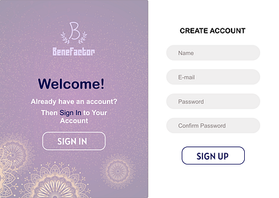 Prompt #1 - Sign Up #DailyUI app design illustration typography ui