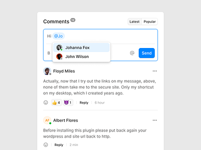 Comments comment comments design design system designsystem figma forum ui uikit ux wireframe