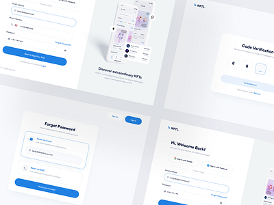 NFT Marketplace - Web App branding clean crypto cryptocurrency dashboard design login nft nft marketplace onboarding sign in sign up stock ui uidesign ux uxdesign web app website