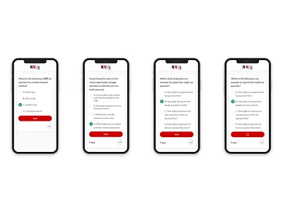 NNG UX 2022 quiz mobile UI concepts graphic design icon design mobile ui product design ui design ux design web design