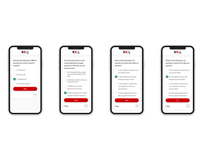 NNG UX 2022 quiz mobile UI concepts graphic design icon design mobile ui product design ui design ux design web design