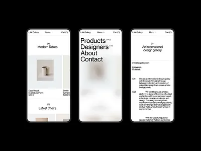 lakgallery.com clean design gallery interactive layout minimal typography website whitespace