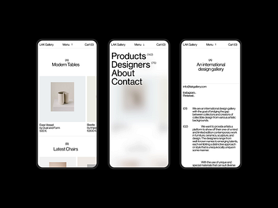 lakgallery.com clean design gallery interactive layout minimal typography website whitespace