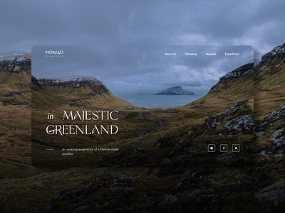 Glamping Tourism | UX/UI design website concept design figma graphic design illustration minimal ui uiux ux vector web website