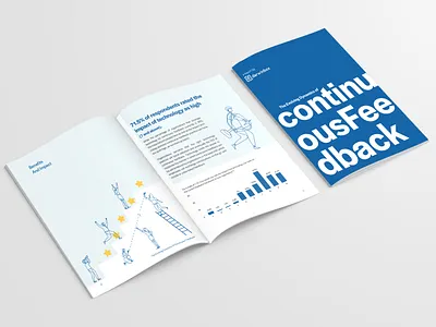 Continuous Feedback handbook hr illustration line art