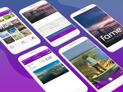 Fame Meme Video Editor - iOS App 3d animation app design app ui app ux application branding graphic design logo meme app mini minimal mobile app ui video app