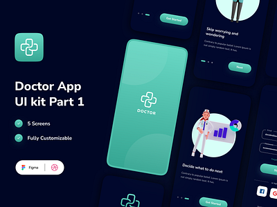 Health care app design dark part 1 app design app ui design doctors app food app health medical app ui design ui ux