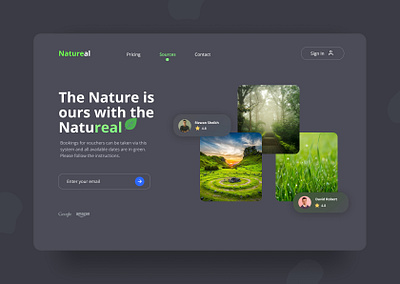 Greenery web design 2022 color concept creative dark ui design thinking digital art dribbblers flat minimal type typography ui ui design user interface ux visual design web web design website