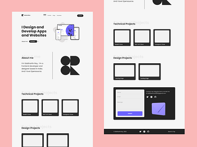 Portfolio Landing Page design landingpage portfolio ui uiux website