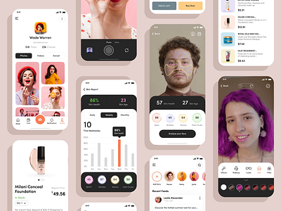 Beauty & skin care app design android beauty app design beauty ecommerce beauty mobile app beauty product app beauty service app beauty store app cosmetics app ios luxary app design makeup mobile app makeup products skin care app design skincare app design