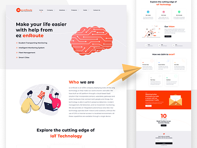 Ez En Route 3d ai animation branding design flat graphic design illustration landing page logo motion graphics our vision red robot tech typography ui uiux