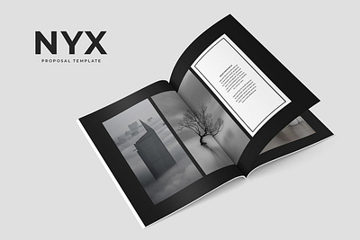 Nyx Proposal Template annual report catalog clean decoration document graphic design illustration indesign interiors magazine minimalistic print printable professional proposal proposal print proposal template showcase template