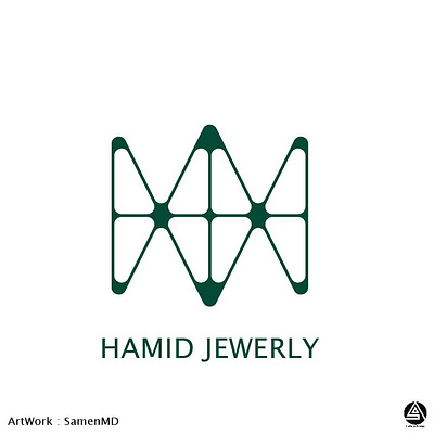 Hamid Jewerly Logo brand branding design graphic design illustration illustrator jewerly logo shop store vector