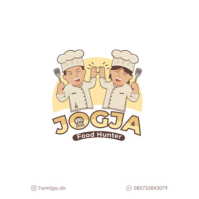 Jogja Food Hunter Logo brand identity branding design logo logodesign vector