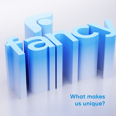 fancy 3d logo visualisation 3d branding design logo render